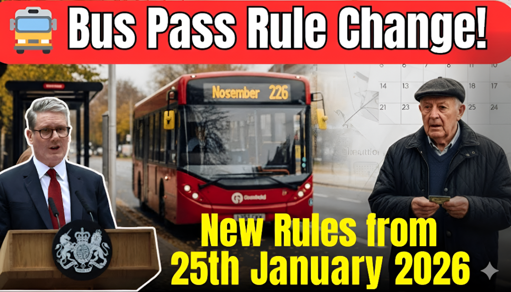 UK Bus Pass Rules Changed 2026